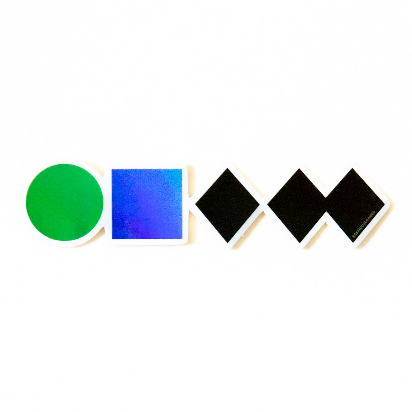 Ski Trail Signs Holographic Sticker