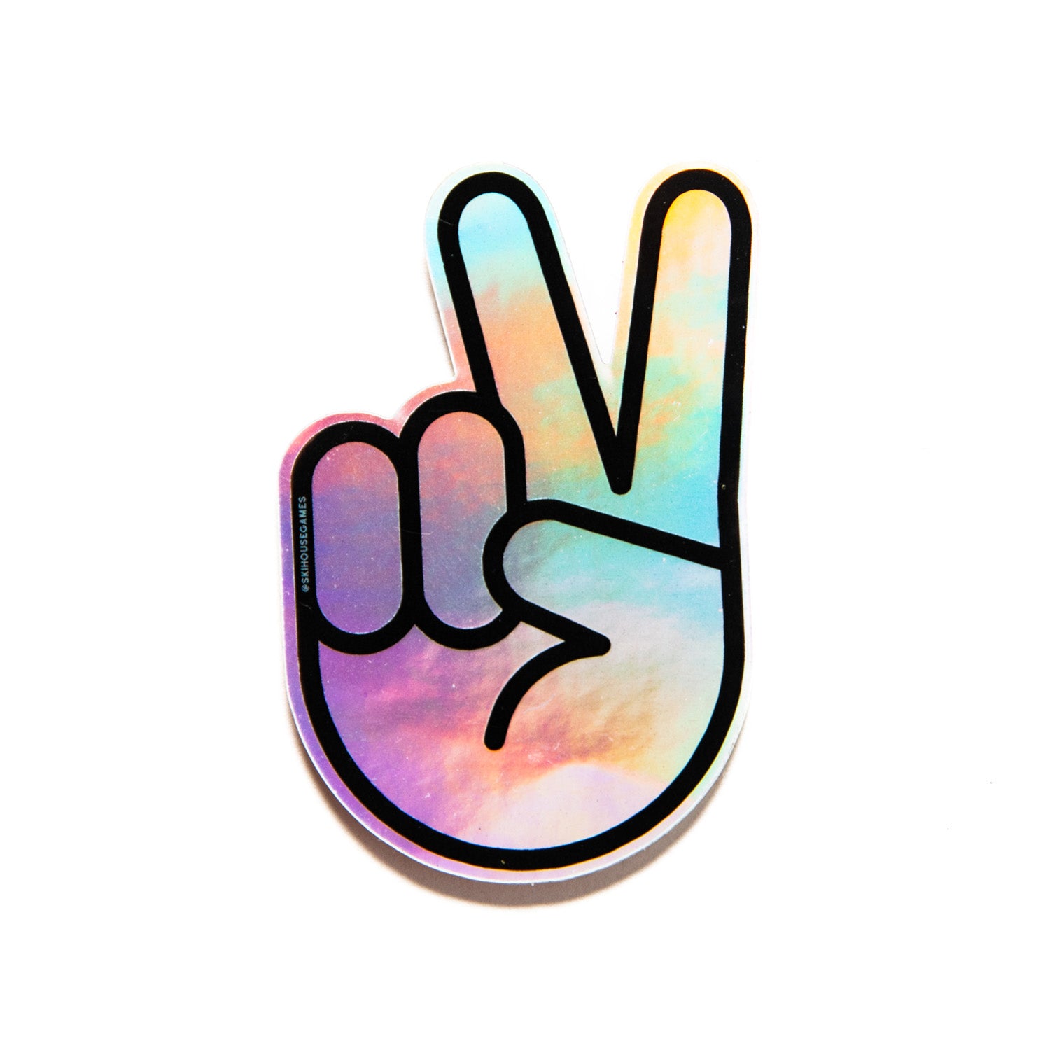 Peace Sign Holographic Sticker