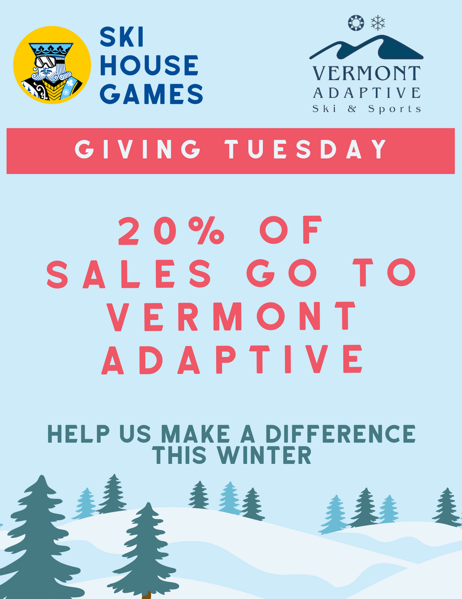 Ski House Games x Vermont Adaptive: A Giving Tuesday Collaboration for a Cause