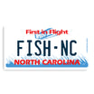 Fish NC - North Carolina License Plate Sticker