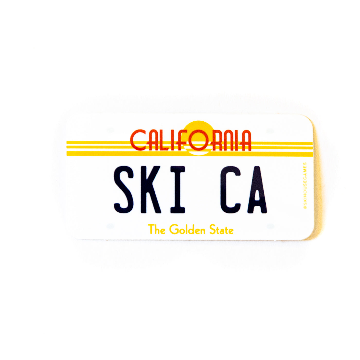 Ski CA - Calfiornia License Plate Sticker