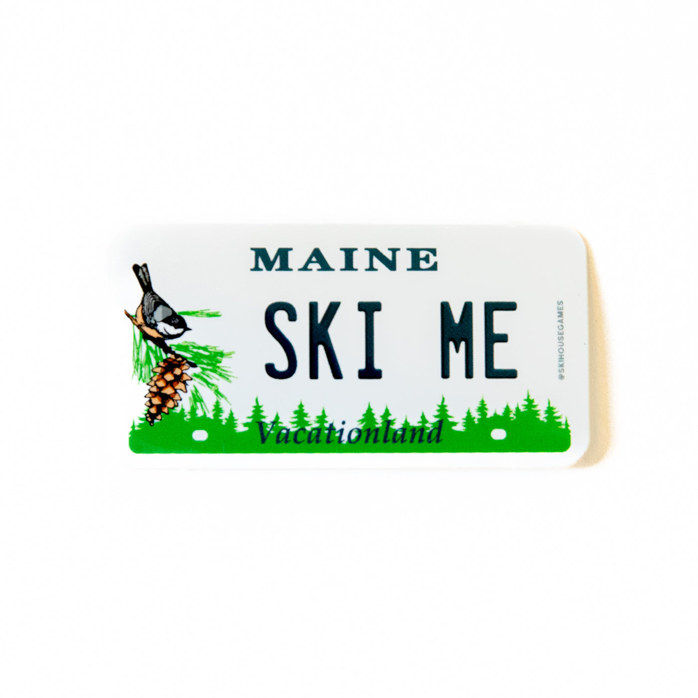 Ski ME - Maine License Plate Sticker