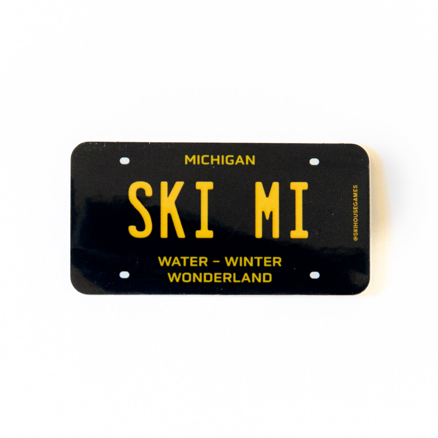 Ski MI - Michigan License Plate Sticker