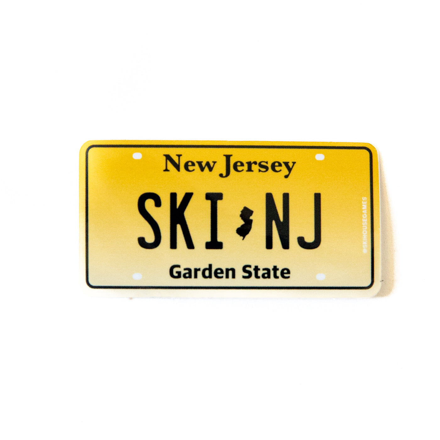 Ski NJ - New Jersey License Plate Sticker