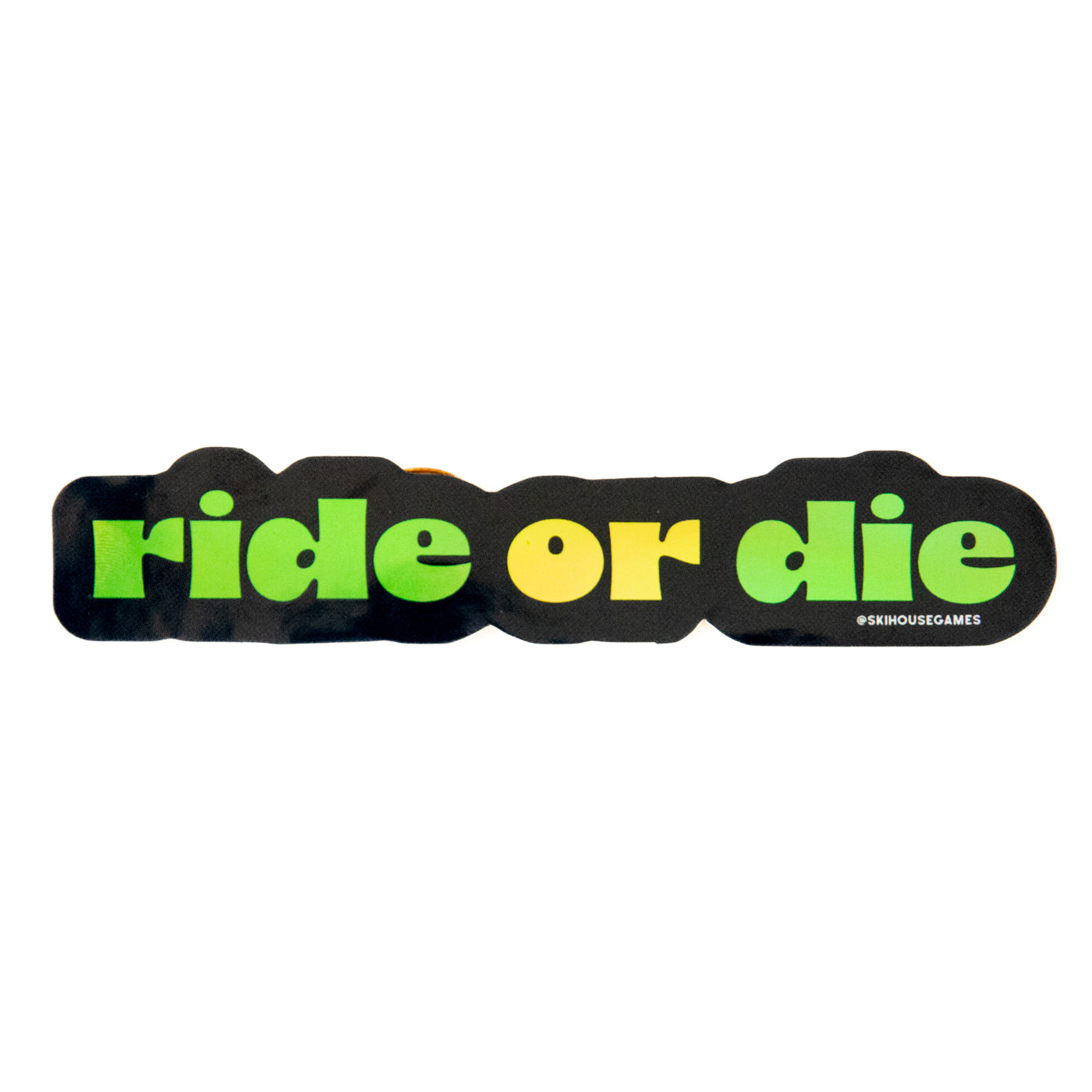 Ride or Die Neon Holographic Sticker