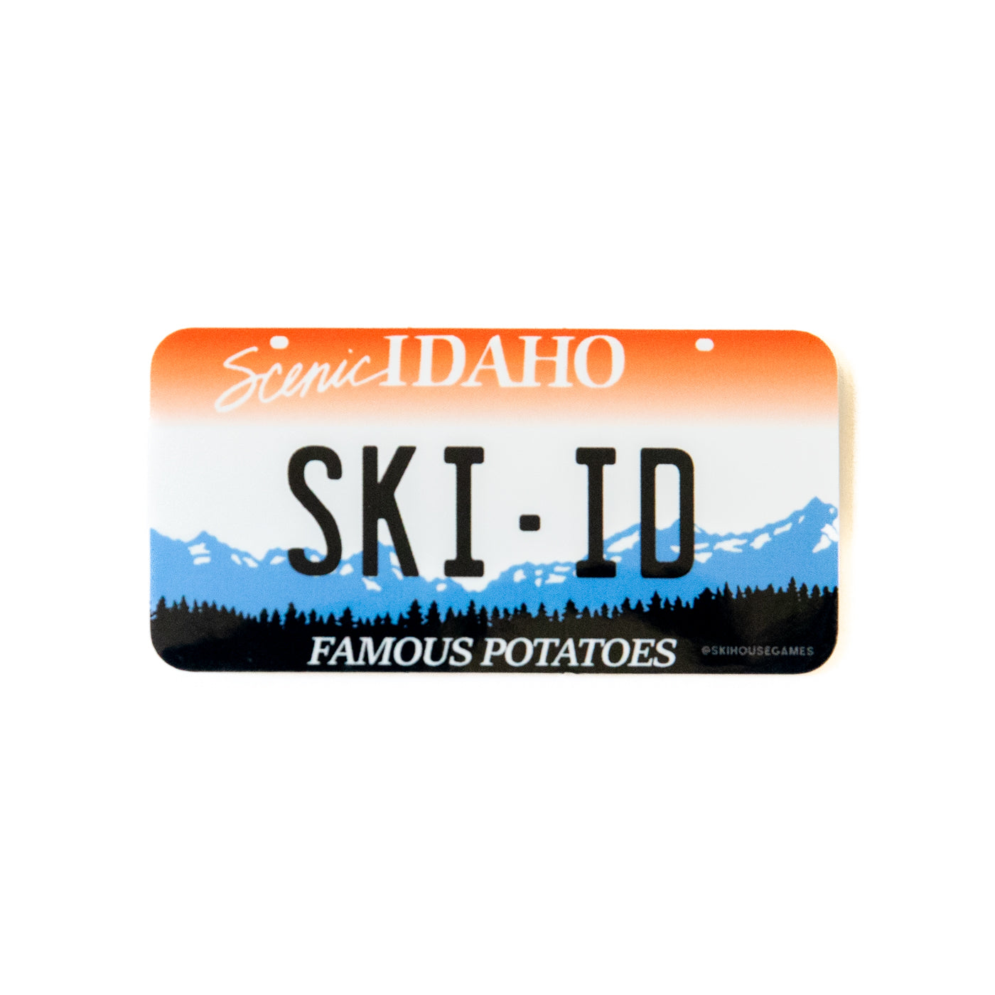 Ski ID - Idaho License Plate Sticker