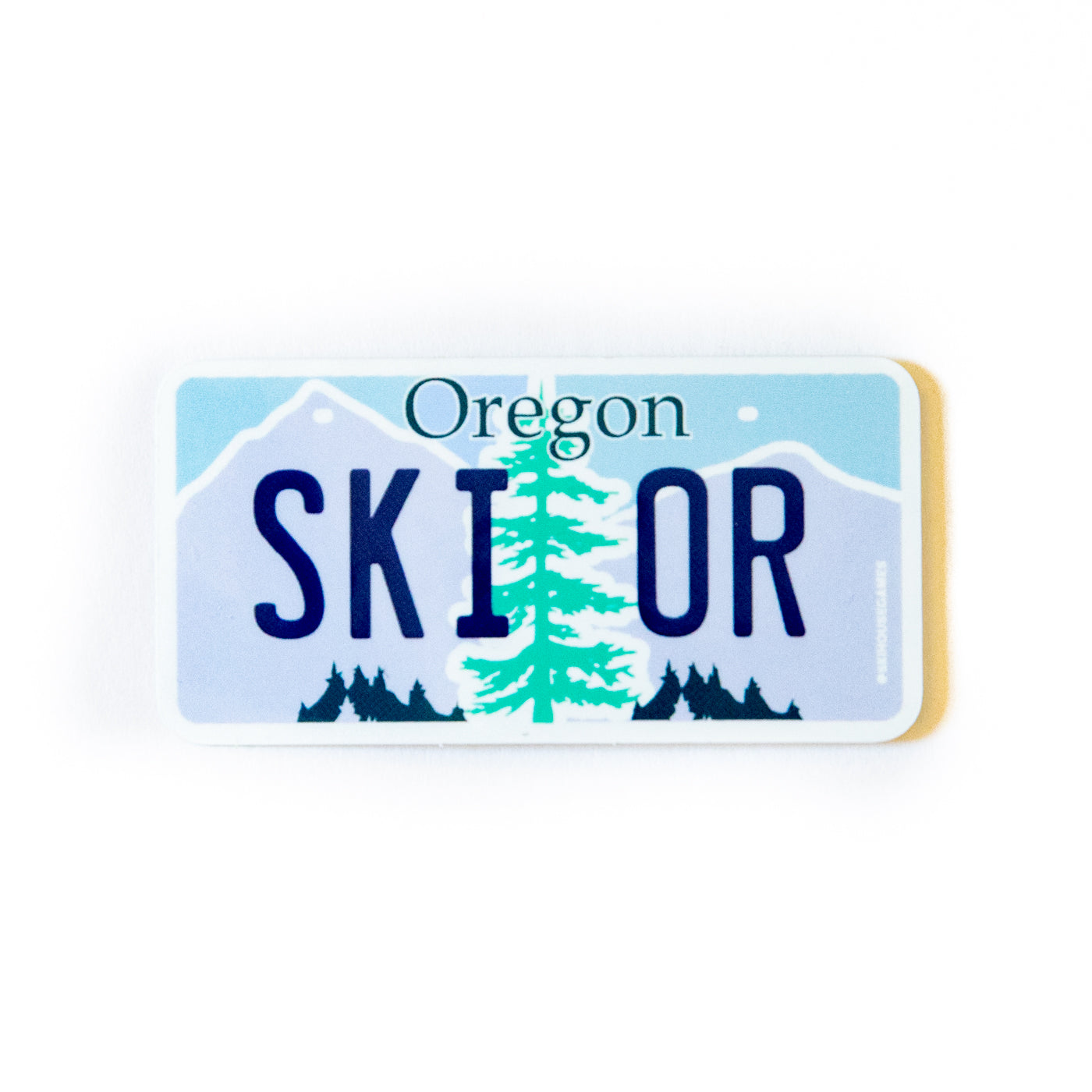 Ski OR - Oregon License Plate Sticker