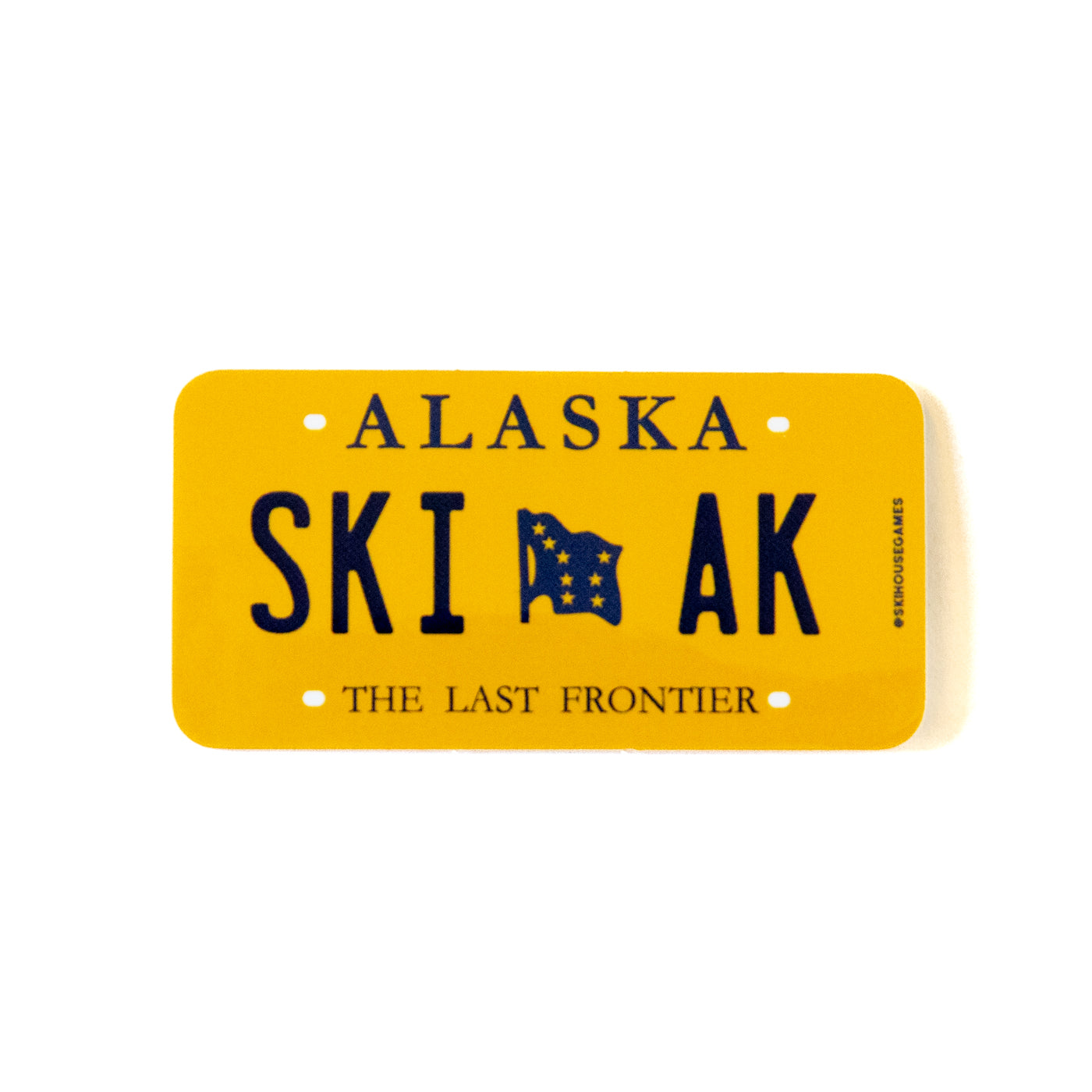 Ski AK - Alaska License Plate Sticker