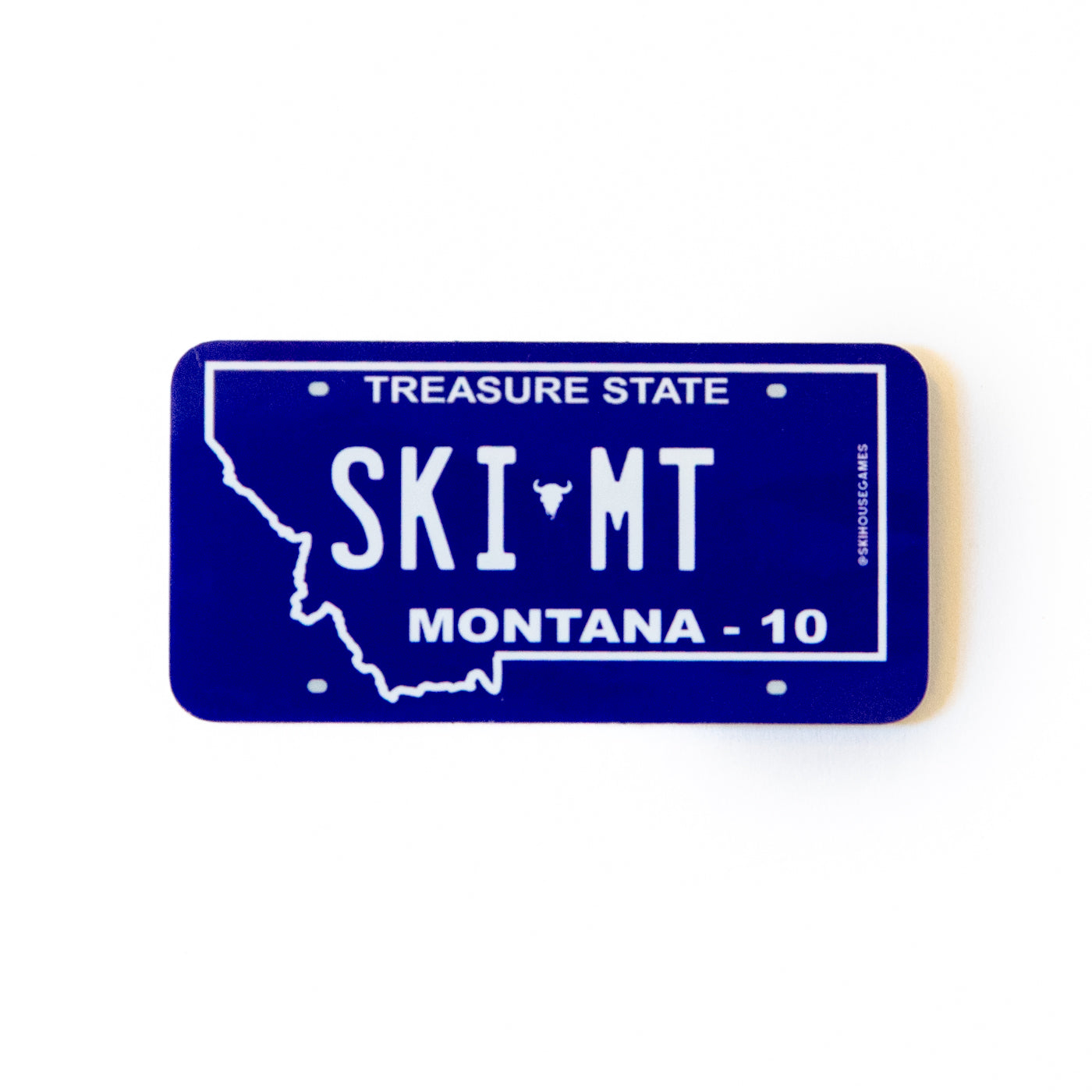 Ski MT - Montana License Plate Sticker