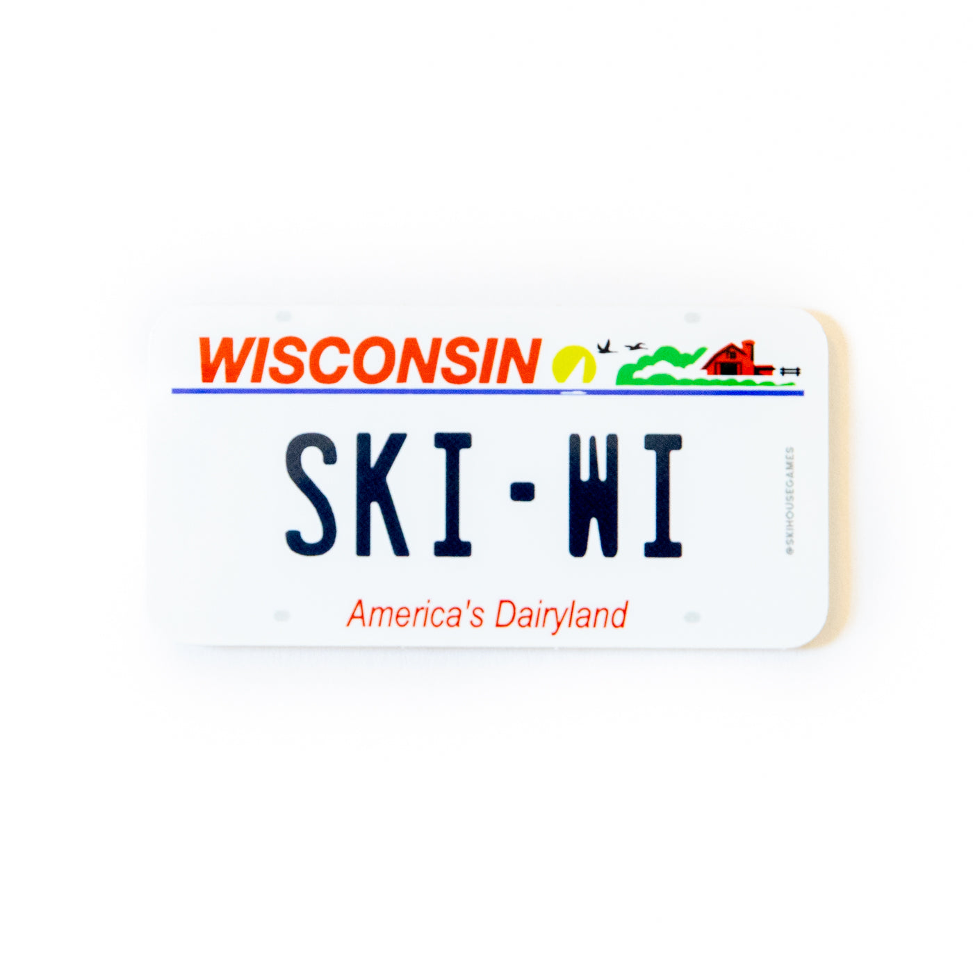 Ski WI - Wisconsin License Plate Sticker