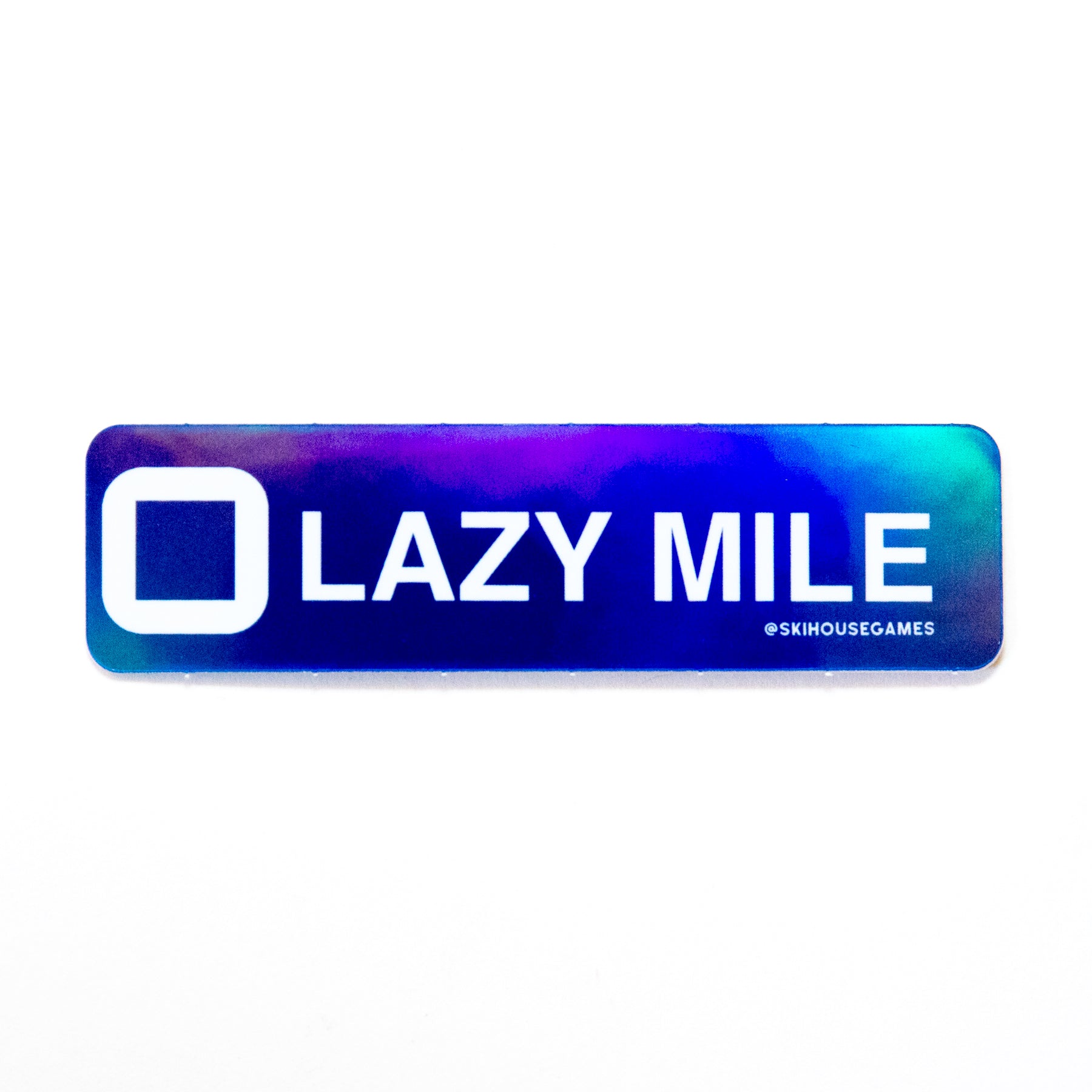 Lazy Mile Holographic Sticker