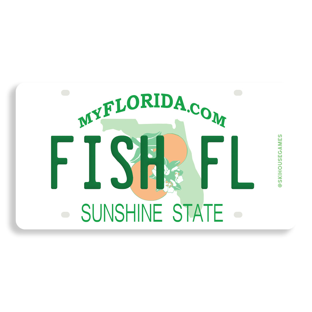 Fish FL - Florida Fish License Plate Sticker