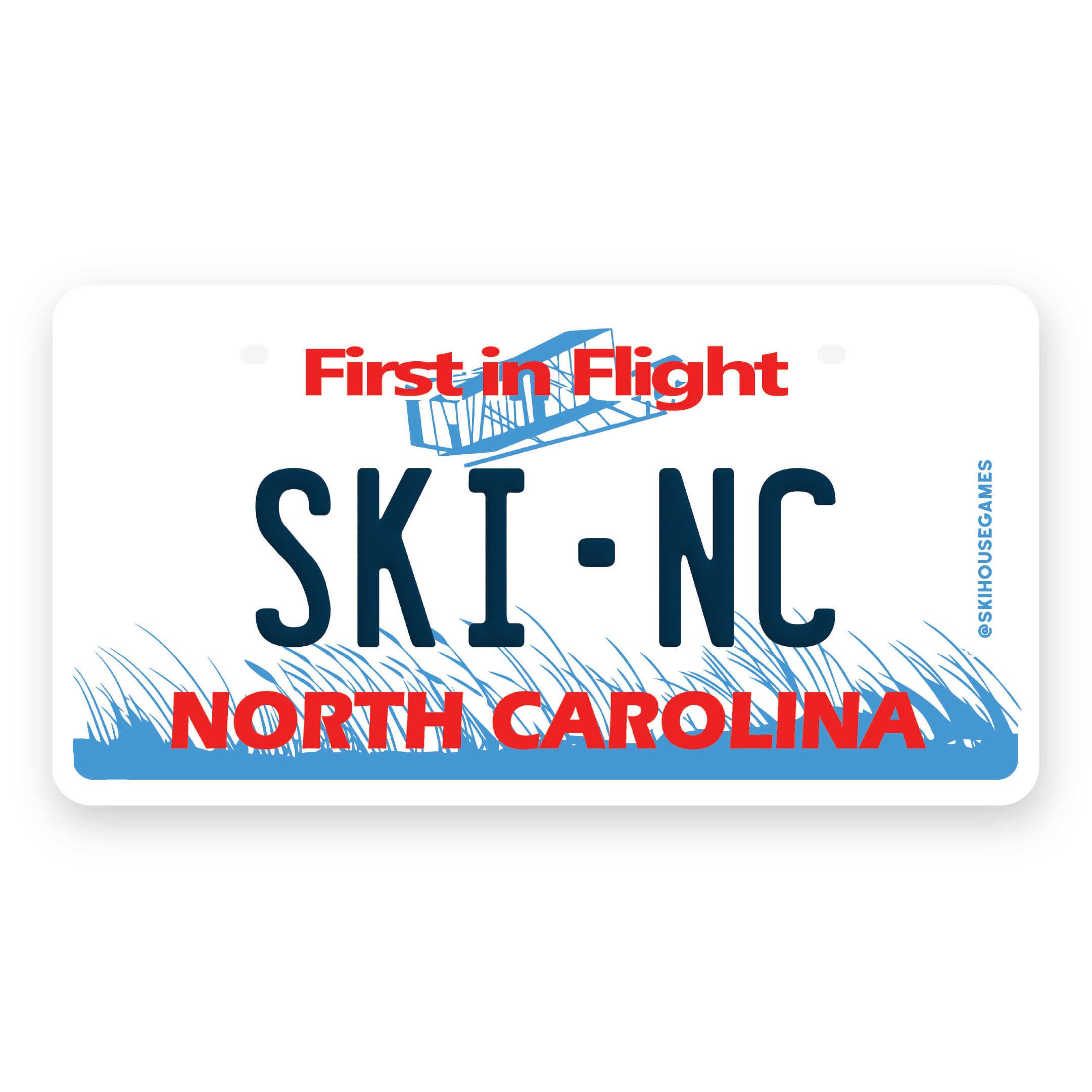 Ski NC - North Carolina License Plate Sticker