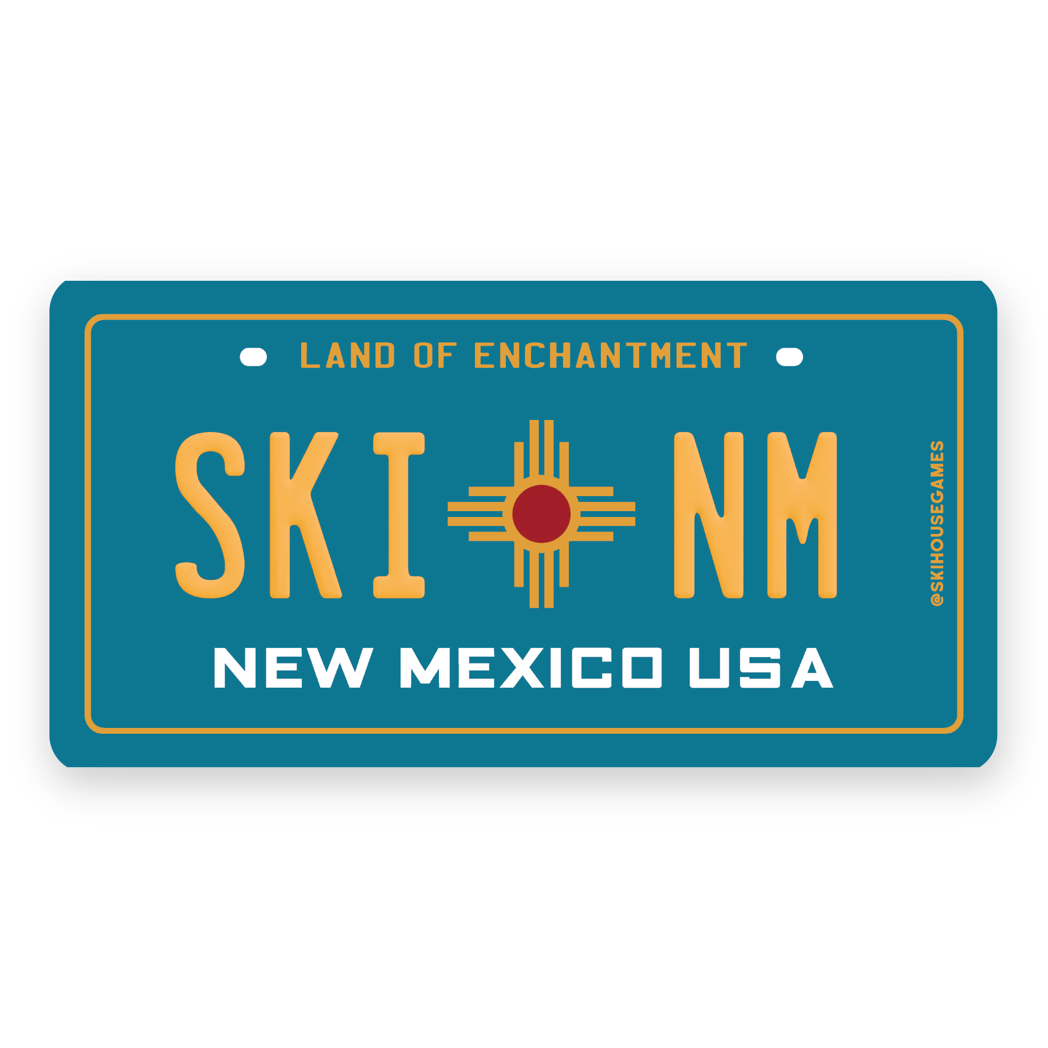 Ski NM - New Mexico License Plate Sticker