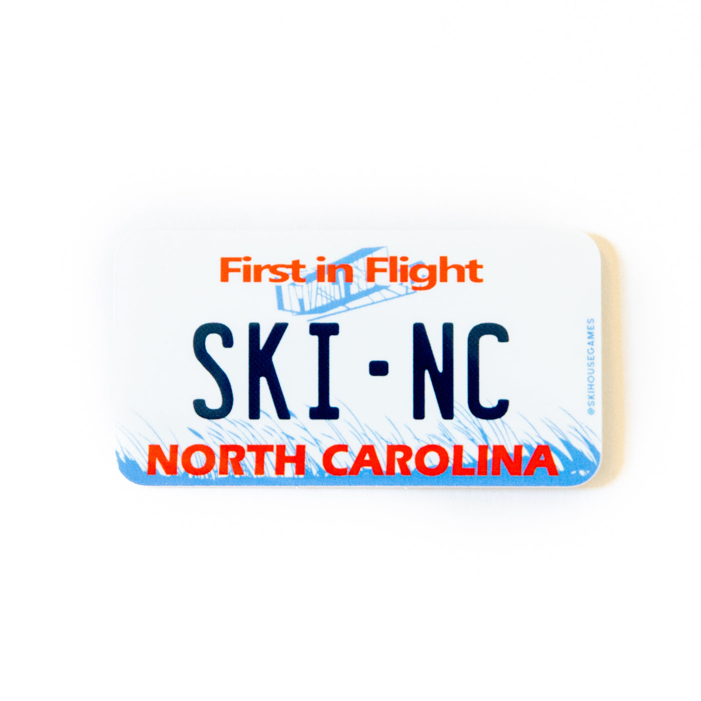 Ski NC - North Carolina License Plate Sticker