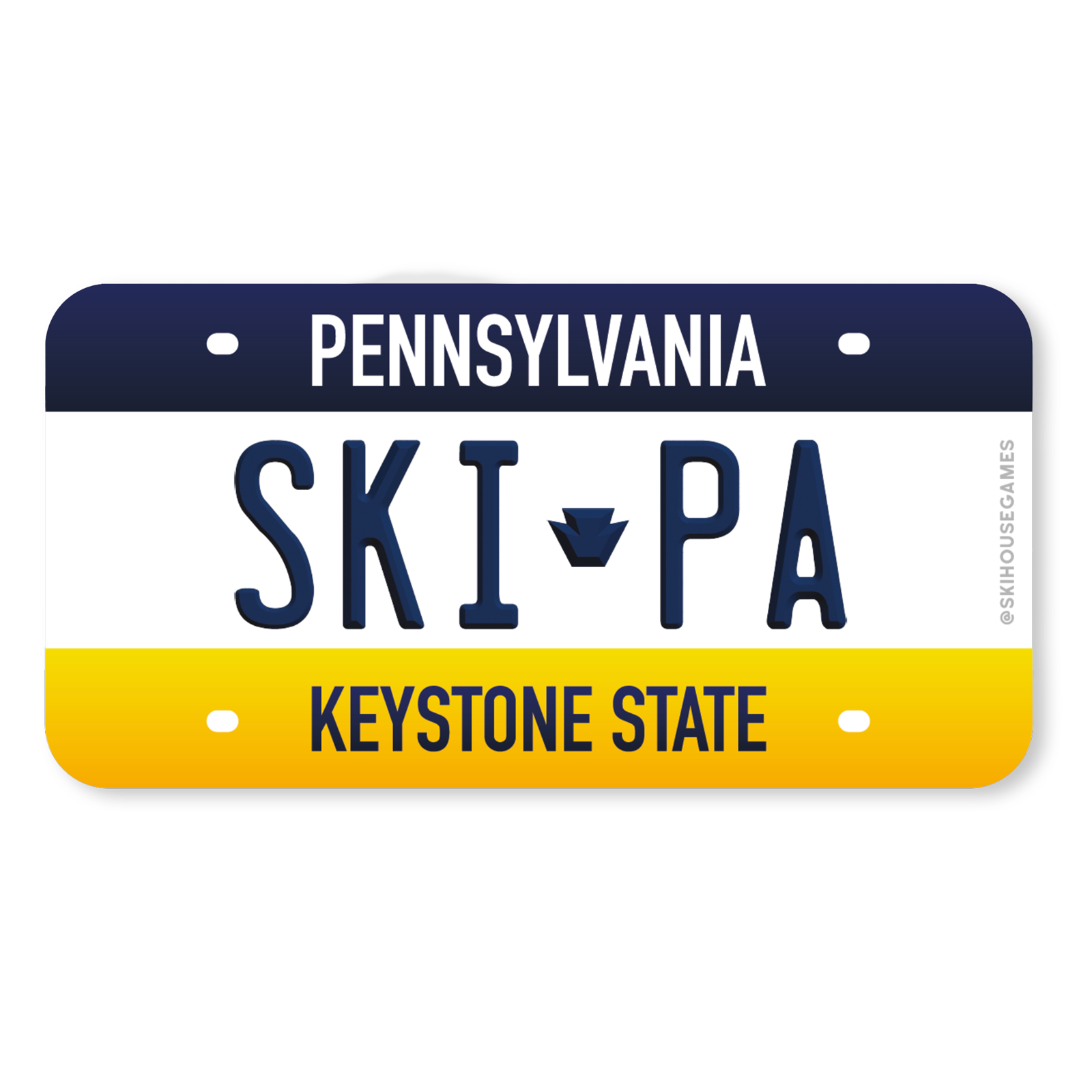 Ski PA - Pennsylvania License Plate Sticker