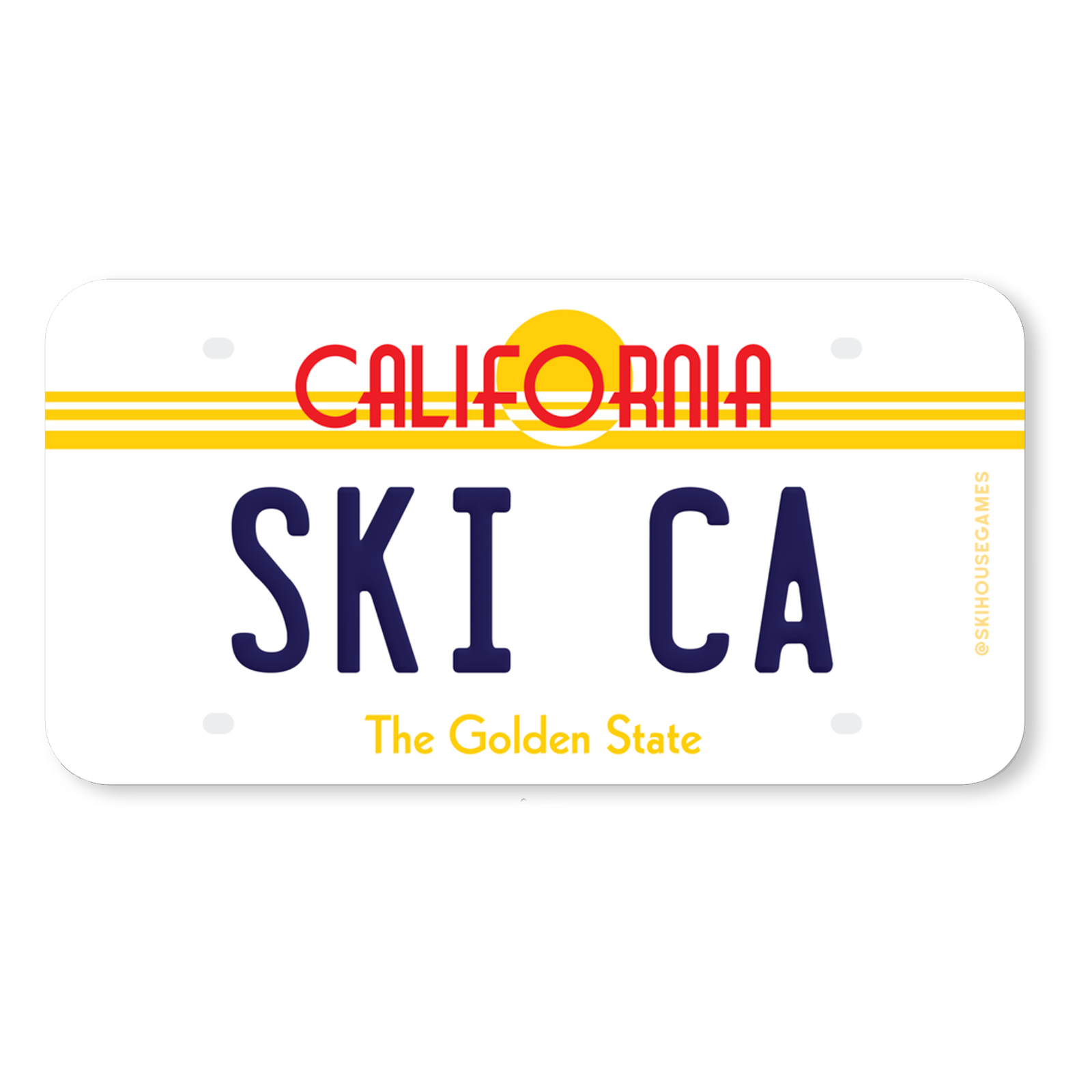 Ski CA - Calfiornia License Plate Sticker