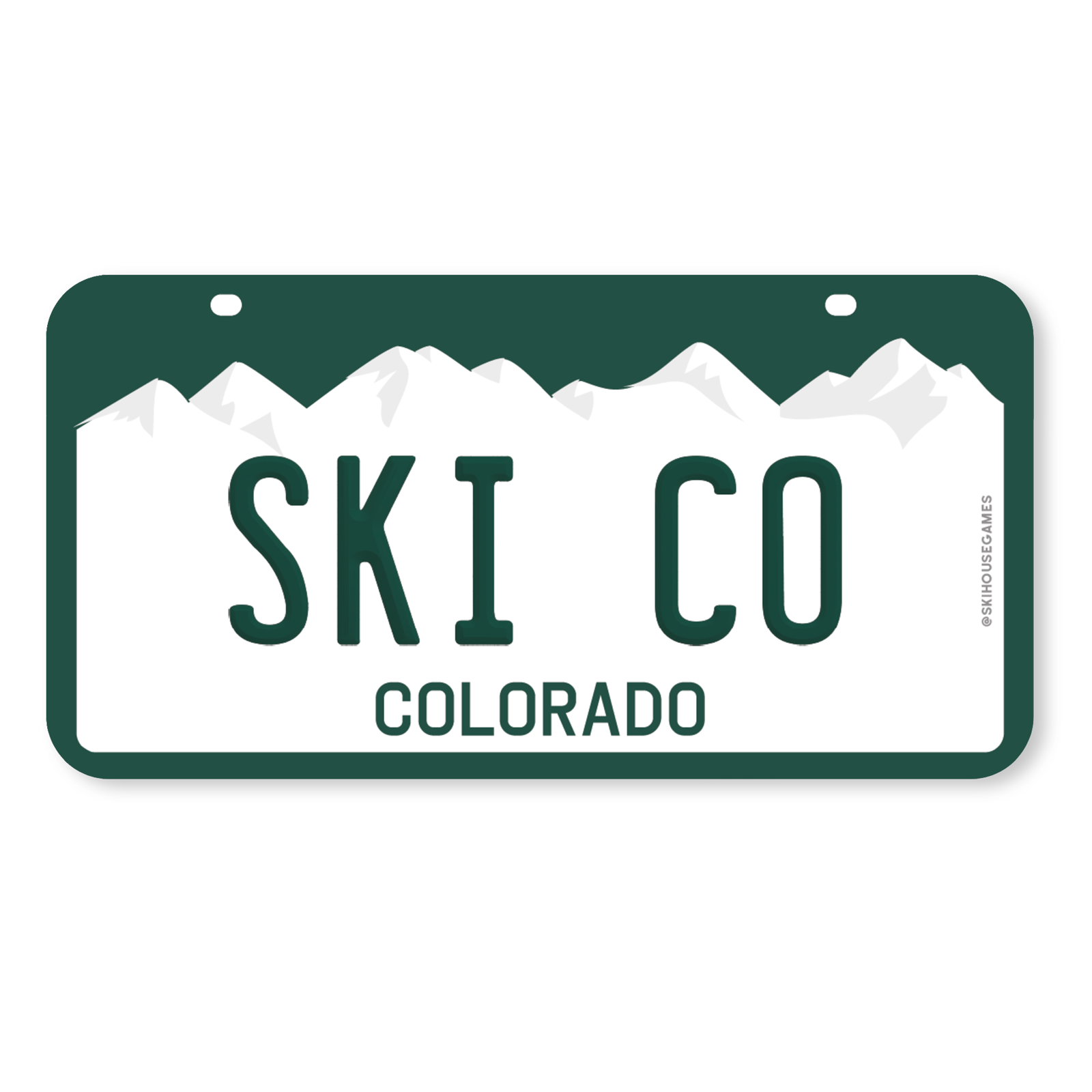 Ski CO - Colorado License Plate Sticker