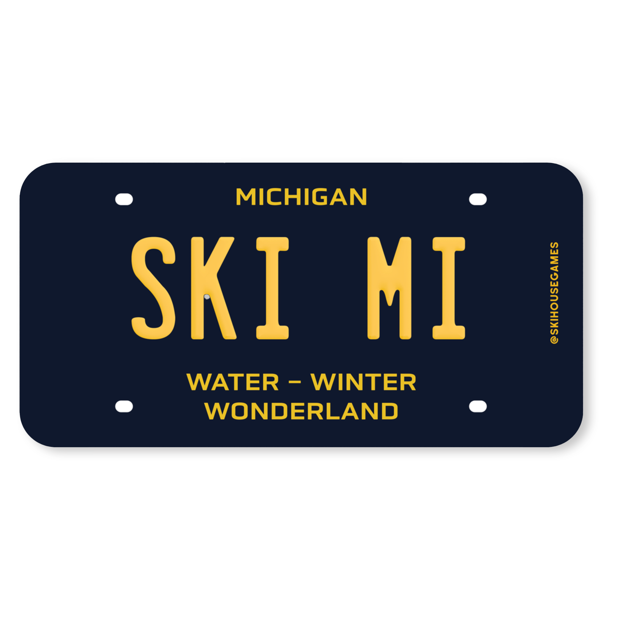 Ski MI - Michigan License Plate Sticker