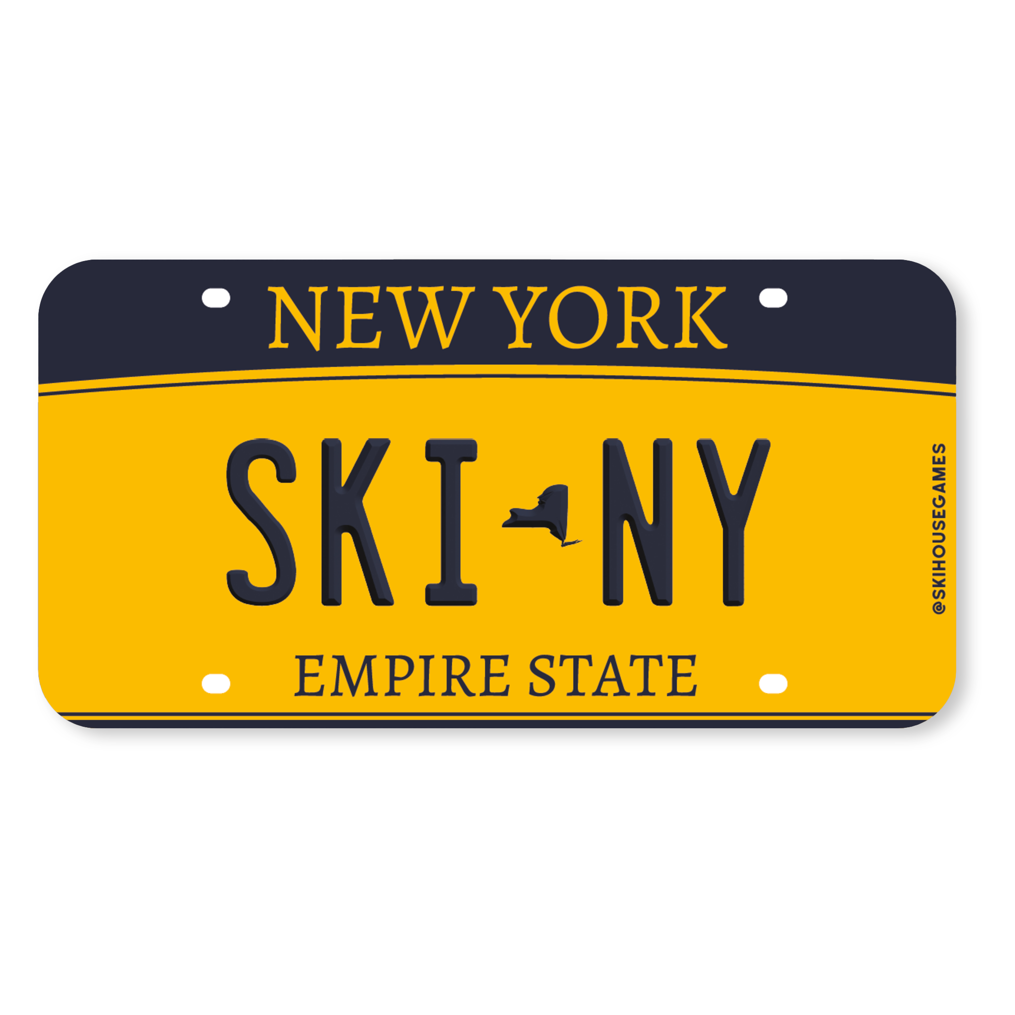 Ski NY - New York License Plate Sticker