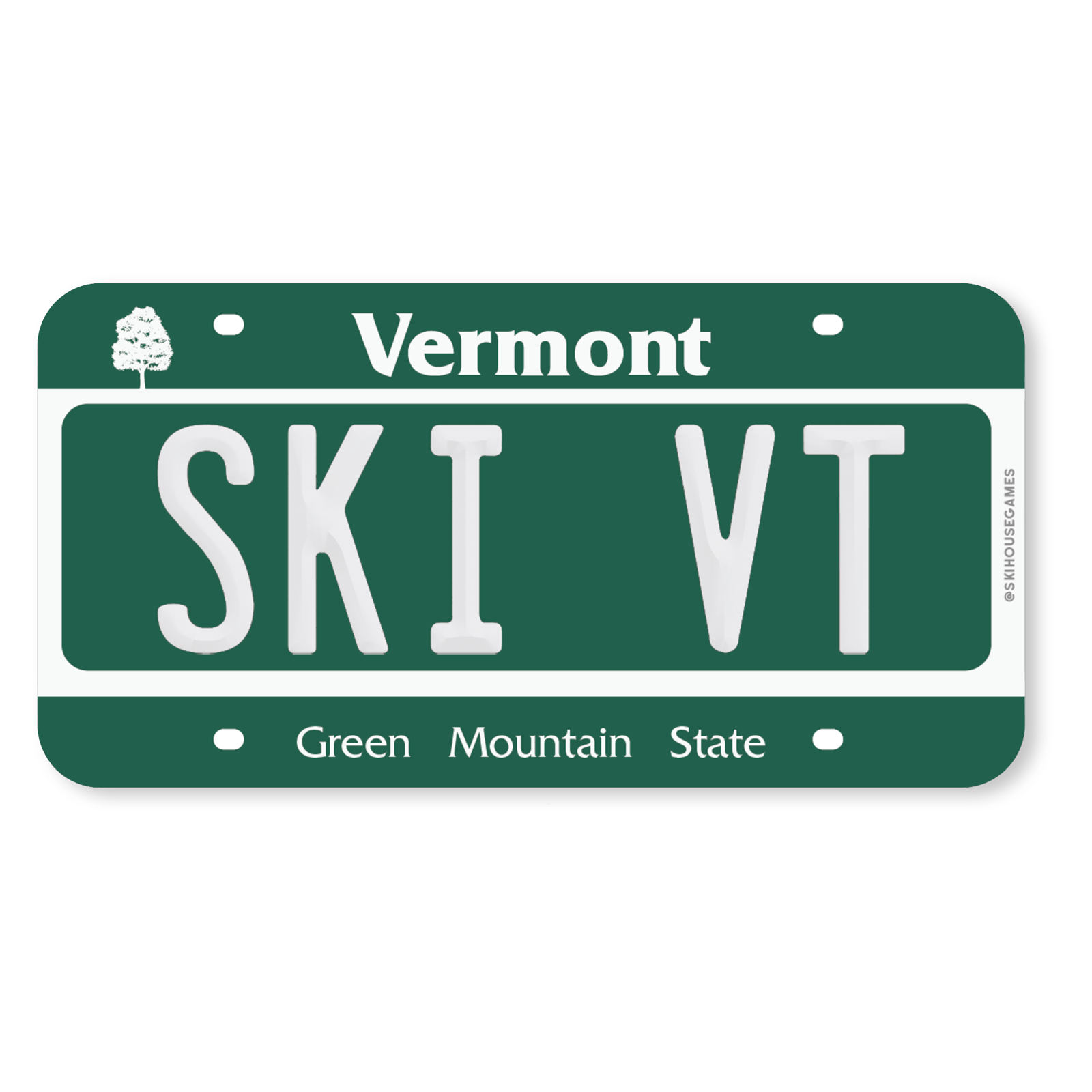 Ski VT - Vermont License Plate Sticker